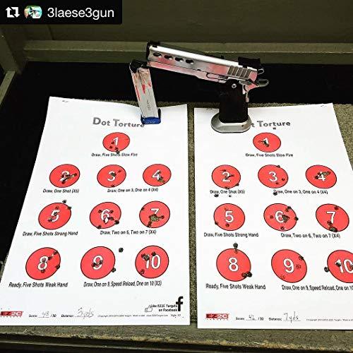 ez2c targets style 17 25 count dot torture training shooting drill ebay