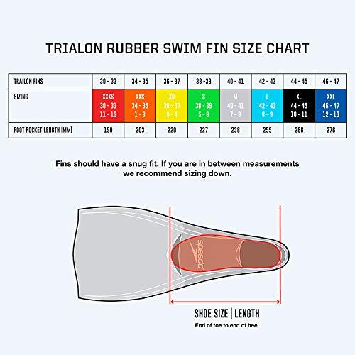 Speedo Unisex Swim Training Fins Rubber Long Blade eBay